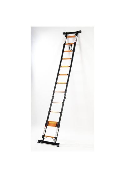 Cardilife 2.5 + 2.5 Metre Teleskopik Çelik Merdiven 8+8 Basamaklı