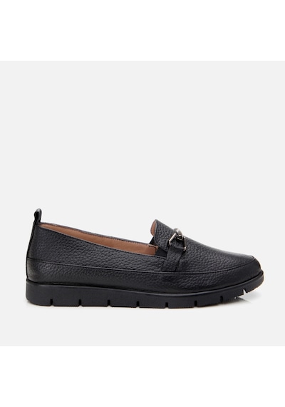 Hotiç Hakiki Deri Siyah Kadın Tokalı Loafer 01ayh306720a100 Siyah-black Siyah