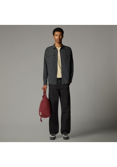 The North Face M L/s Sequoia Shirt Erkek Gömlek-29877 Koyu Gri