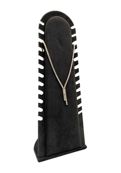 Yerli Üretim Riyad Model Süet Kumaş Füme Renk 31/11 Cm Ayaklı Kolye-halhal Sergileme Standı Çok Renkli
