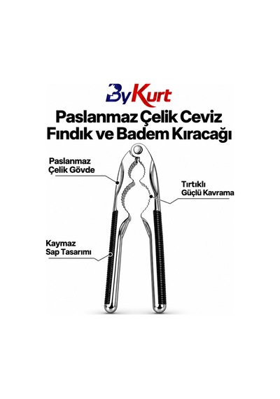 Ceviz Fındık Kıracağı Çok Amaçlı Badem Antep Fıstığı Karides Kıracağı Paslanmaz Çelik