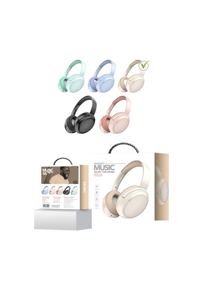 Kulak Üstü Kablosuz Uyumlu Bluetooth Kulaklık Stereo Sd Kart Girişi Şarjsız Kulanma Dahili Mikrofon Yeşil - 586749383