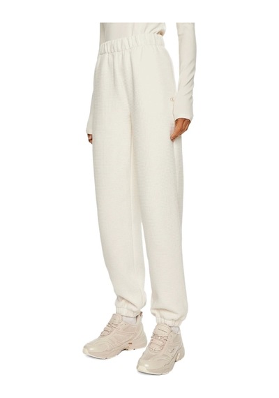 Calvin Klein Waffle Knıt Cuffed Jog Pant Beyaz