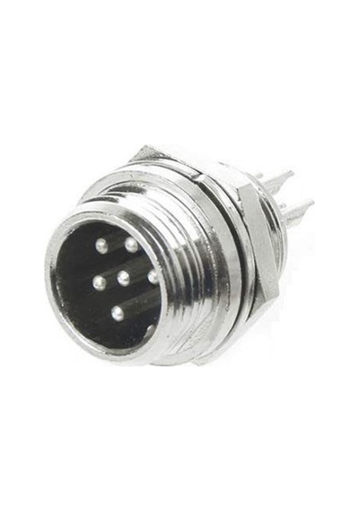 Buharaelektronik 16mm Mayk Fiş 6' Lı Şase Erkek