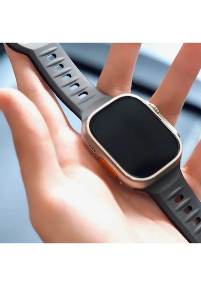 Akıllı Saat Uyumlu Premium Floro Kauçuk Fkm Kordon - 42 / 44 / 45 / 49 Mm - Watch Band