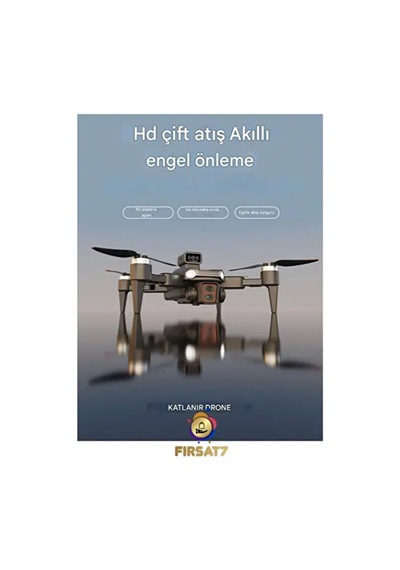 Akıllı 4k Kameralı Drone 360 Derece Engel Algılama Katlanabilir Kompakt Tasarımlı Ekranlı Kumanda Süper Drone