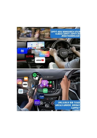 Kablosuz Carplay Ve Android Auto Adaptörü, 2gb Ram Ve 32gb Rom Kapasitesi