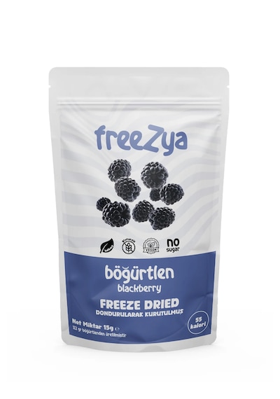 Freezya Freeze Dried Dondurularak Kurutulmuş Böğürtlen 15 G