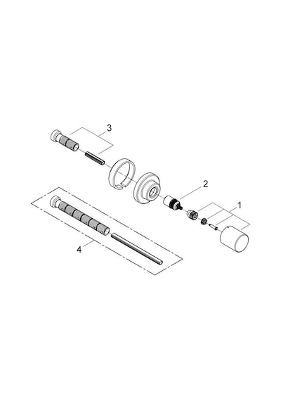 Grohe Grohtherm 3000 Cosmopolitan Ankastre Stop Valf - 19470000 Diğer