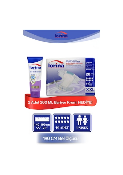Hasta Bezi Xxlarge 20'li 2 Adet - 100 Ml Bariyer Kremi Hediyeli 2XL