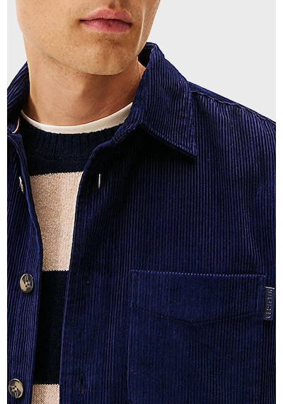 Tommy Hilfiger Erkek Gömlek Mw0mw40489 Bcl Lacivert Lacivert