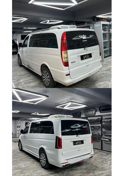Mercedes V Klass Vito Viano 2006-2015 Uyumlu 2023 Maybach Yükseltme Dönüşüm Body Kit Seti-hazır Stok-kesme Yok