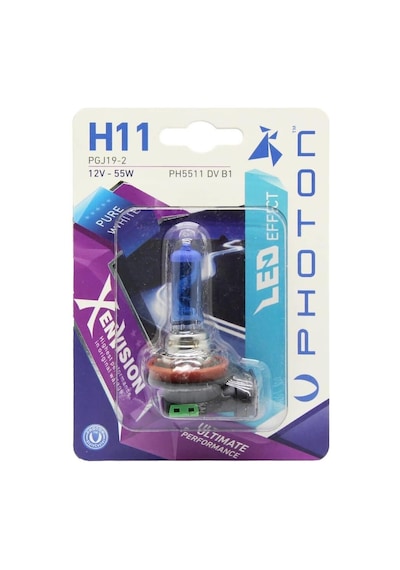 Ampul H11 12v 55w Xen Vision Tekli Blister Beyaz Işık 6000k Pht Ph5511 Dv B1
