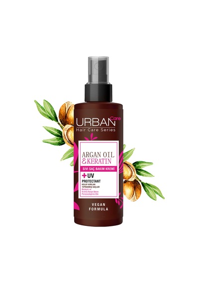 Argan Yağı & Keratin Kolay Kırılan Yıpranmış Saçlara Özel Sıvı Saç Kremi Ve Fön Suyu 100 Ml -vegan-