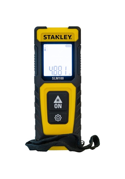 Tr Slm100 Lazer Mesafe Ölçüm Cihazı Sarı/siyah, 30 Metre Menzil