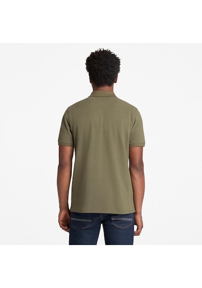 Timberland Millers River Pique Erkek T-shirt-32642 Yeşil