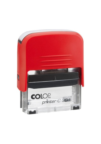 Colop Prınter C30 Kırmızı Kasa Siyah Keçe - 18 x 47 MM