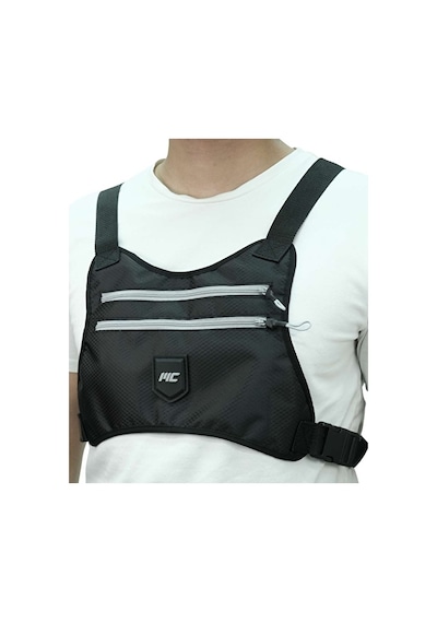 Musclecloth Koşucu Göğüs Çantası Siyah