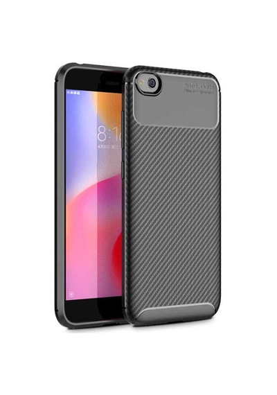 Xiaomi Redmi Go Kılıf Zore Negro Silikon Kapak Kahverengi