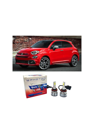 Fiat 500x Uzun Far Ampulü H1 Duo Yeni Seri Beyaz 2014-2023