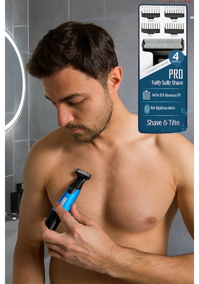 Tr-650 Body Groom Powertec Sakal Vücut Kıl Tüy Tıraş Makinesi Şarjlı