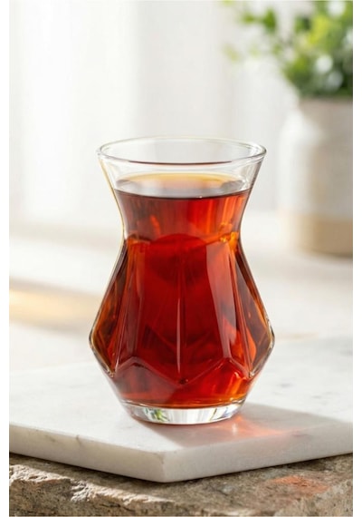 Lav Alya Cam Çay Bardağı 6 Kişilik 165 Ml Şeffaf