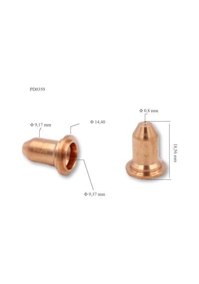 Trafimet Pt 60 0,8mm Plazma Kesim Memesi 51318 Pd0350-08