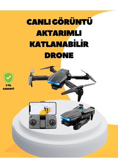 Wifi - 376 - Fpv Canlı Görüntü Aktarımlı - Spt-gld - Katlanabilir Drone