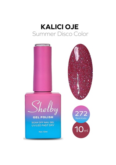 Shelby 10 Ml. A272 Disko Yaz Renk Kalıcı Oje