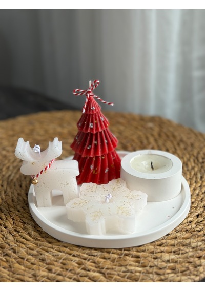 Kübra Design Candles Yılbaşı Özel Kokulu Mum Seti