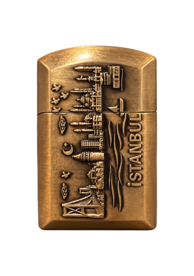 Hunter Soft Flame İstanbul İstanbul Design Bronz Çakmak Ack026