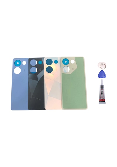 Tecno Camon 20 Pro Yeşil Arka Kapak Batarya Kapağı Pil Kapağı Yapışkan Ve Sökme Aparatıyla Beraber Full Set Yeşil