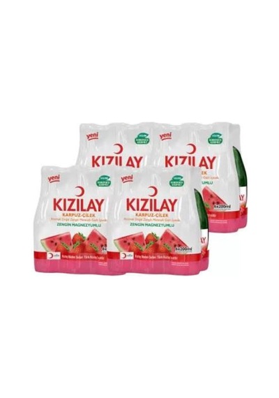 Kızılay Karpuz Çilek Soda 200 Ml 24 Adet Koli