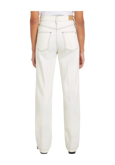 Tommy Hilfiger Relaxed Bootcut Hw C, Ybl Beyaz Kadın Jean Pantolon