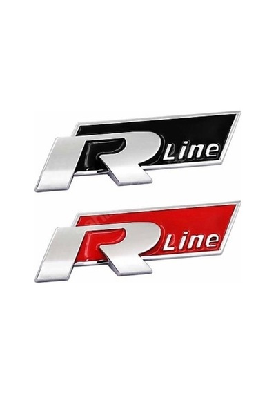 Volksvagen R Line Metal Yapıştırma Logo Arma Sticker