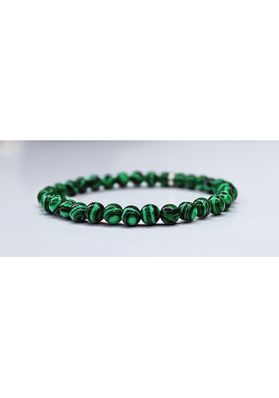 Elkes-Schmuck Malakit Doğaltaş Bileklik Gri