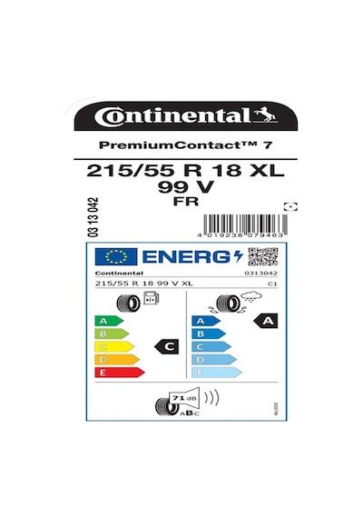 Continental 215/55 R18 99v XL Fr Premiumcontact 7 Yaz Lastiği 2026