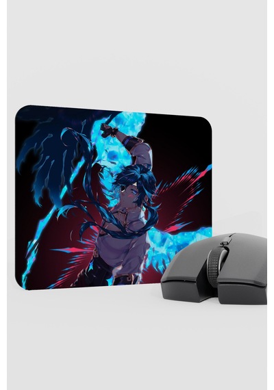 Kaeya Genshin Impact Anime Oyuncu V5 - 22x18 Gaming Mouse Pad Fare Altlığı