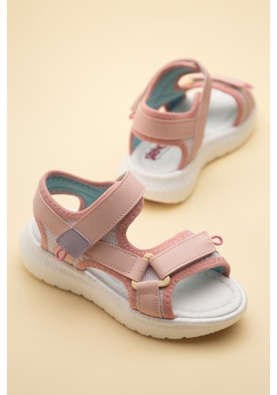 Dilimler Ayakkabı Şirinbebe Ortopedik Kız Çocuk Sandalet Pembe Faylon Taban Cırtlıyan Kapalı-4747 Dilimler Ayakkabı Şirinbebe Ortopedik Kız Çocuk Sandalet Pembe Faylon Taban Cırtlıyan Kapalı-4747