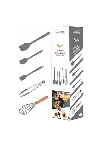 Ayrex Valletta Vlt1132 Fugazi 5'li Spatula Set Gri Diğer