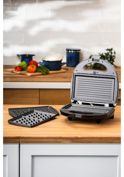 Homend Toastbuster 1322H Waffe&Tost Makinesi (Çıkartılabilir Plakalı)