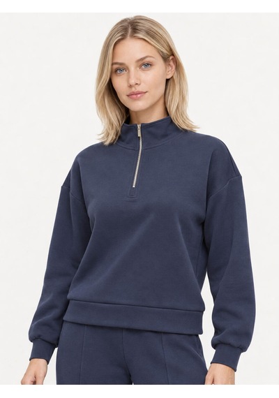 Loft Relax Fit Lacivert Kadın Sweatshirt Lf2043809