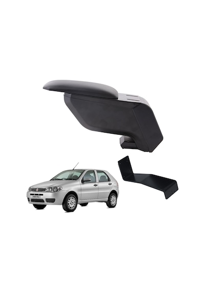 Fiat Palio 2012 Delmesiz Çelik Ayaklı Siyah Kolçak Kol Dayama