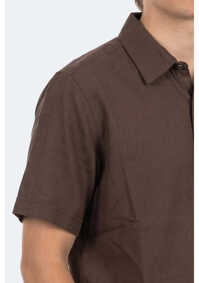 Slazenger Kırtıda Erkek Kahve Gömlek