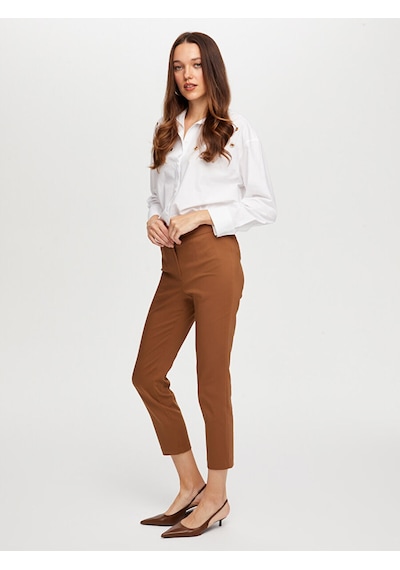 Faik Sönmez Slim Fit Klasik Pantolon W26pnt003 Bw26pnt00330 Kahve