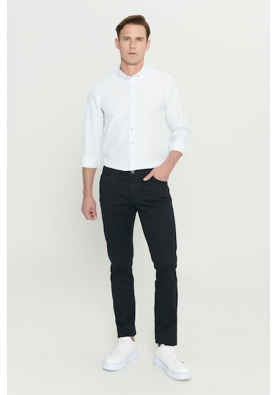 Ac&Co / Altınyıldız Classics Slim Fit Pamuklu Esnek Chino Erkek Pantolon - Siyah