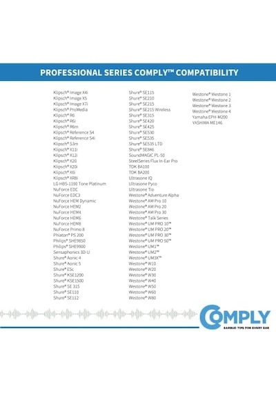 Comply Foam P-serisi Profesyonel Kulaklık Ucu M - 3 Çift