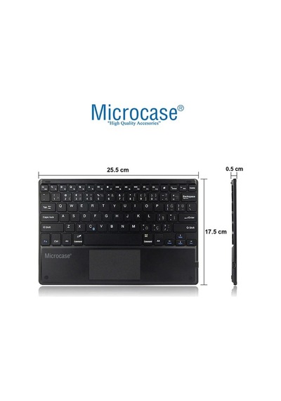 Huawei Uyumlu Matepad Pro 12.6 Bluetooth Touchpad Klavyeli Kılıf Bkk14
