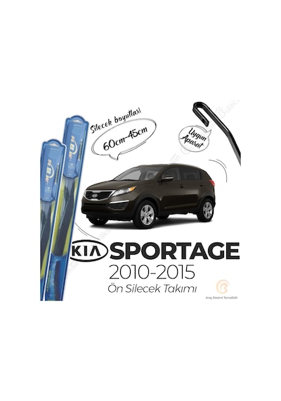Kia Sportage Ön Silecek Takımı (2010-2015) RBW Hibrit