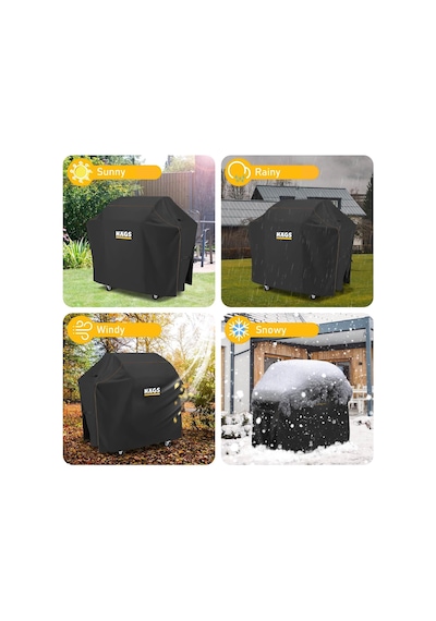 Bbq Mangal Örtüsü, Gazlı, Kömürlü Grill Koruma Brandası, Su Geçirmez, Outdoor Dış Mekan Barbekü Mangal Kılıfı - 120-60-120 Cm Çok Renkli